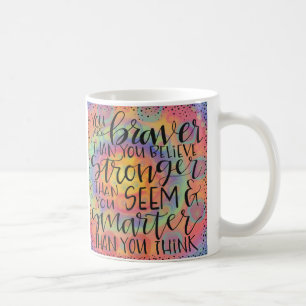 Taza De Café Más inteligente graduación de Braver Colorido Insp