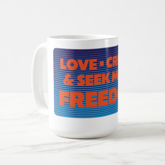 Taza De Café Más Libertad Retro (Anverso izquierdo)