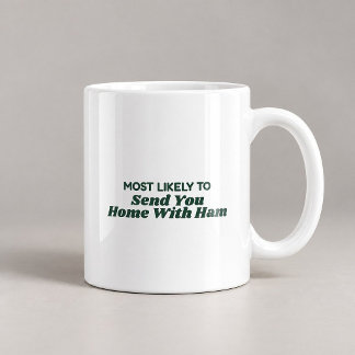 Taza De Café Más Probable De Mandarte A Casa Con Jamón