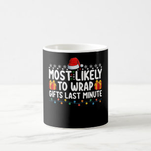 Taza De Café Más Probable Que Envuelva Regalos A Última Hora De