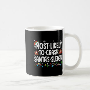 Taza De Café Más Probable Que Estrelle El Trineo De Santa Famil