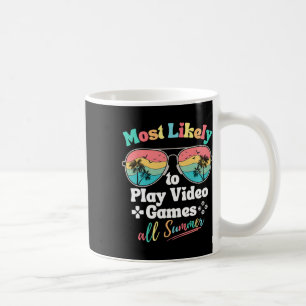Taza De Café Más Probable Que Juegue Videojuegos Todo El Verano