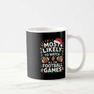 Taza De Café Más Probable Que Vea Todos Los Partidos De Fútbol