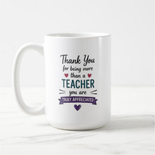 Taza De Café Más que un profesor verdaderamente apreciado Perso