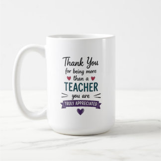 Taza De Café Más que un profesor verdaderamente apreciado Perso