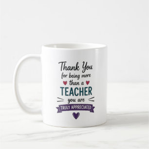 Taza De Café Más que un profesor verdaderamente apreciado Perso