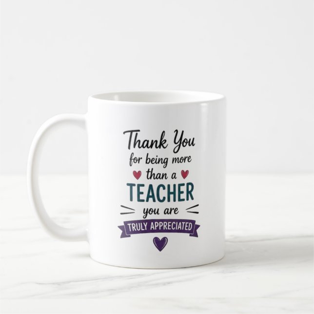 Taza De Café Más que un profesor verdaderamente apreciado Perso (Izquierda)