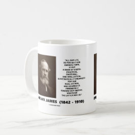 Taza De Café Masa de William James de la cita del destino de