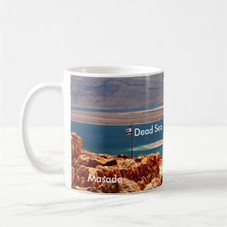 Taza De Café Masada, sello fotográfico del mar muerto, Jordania