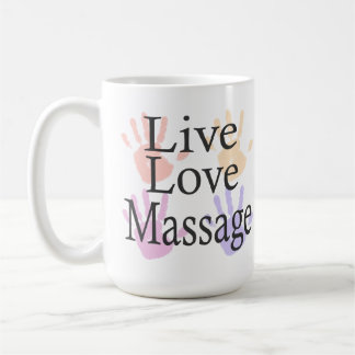 Taza De Café Masaje de Live Love Mug Gift