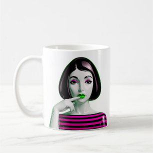 Taza De Café Masaje rosa eléctrico