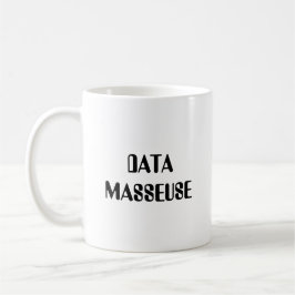 TAZA DE CAFÉ MASAJISTA DE LOS DATOS