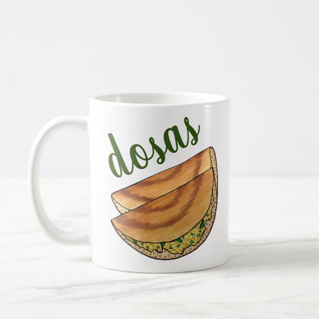 Taza De Café Masala Dosas Cocina del Sur de la India (Izquierda)