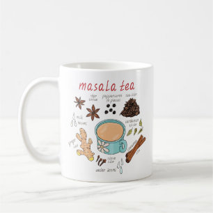 Taza De Café Masala Tea Coffee Mug para amantes del té