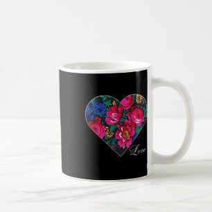 Taza De Café Masani Scarf Floral Heart Love Native American
