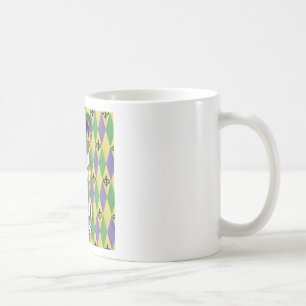 Taza De Café Máscara de Bufón Mantén la Calma y Mardi Gras