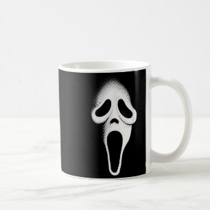 Taza De Café Máscara de fiesta de terror de cara de fantasma es