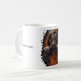 Taza De Café Máscara de gas postapocalíptica Grunge tóxico