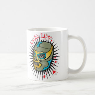Taza De Café Máscara de lucha mexicana de Lucha Libre