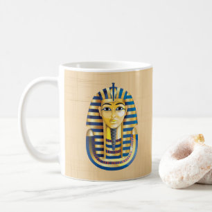 Taza De Café Máscara de oro real egipcia
