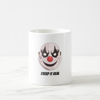 Taza De Café Máscara de payaso espeluznante de Creep It Real Gr