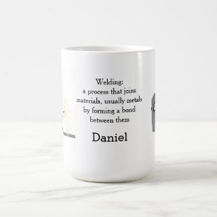 Taza De Café Máscara de soldadura con nombre