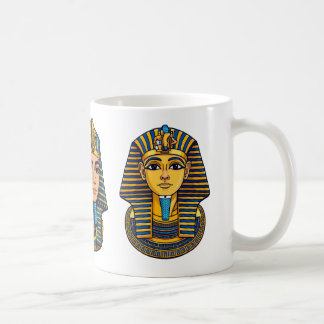 Taza De Café Máscara Dorada del Faraón Tutankamón