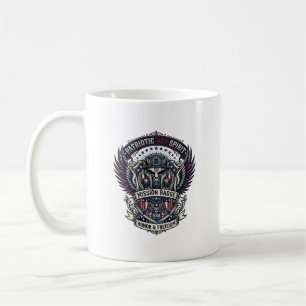 Taza De Café Máscara Patriótica Guardia Libertad Inspirada en M