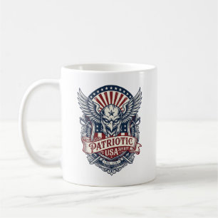 Taza De Café Máscara Patriótica Guardia Libertad Militar Inspir