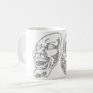 Taza De Café Máscaras de humor y tragedia