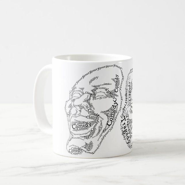 Taza De Café Máscaras de humor y tragedia (Anverso izquierdo)