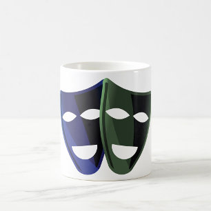 Taza De Café Máscaras de teatro