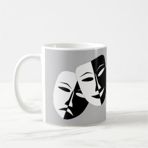 Taza De Café Máscaras de teatro de comedia y tragedia de Guay