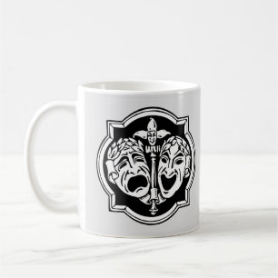 Taza De Café Máscaras de teatro de comedia y tragedia de Guay