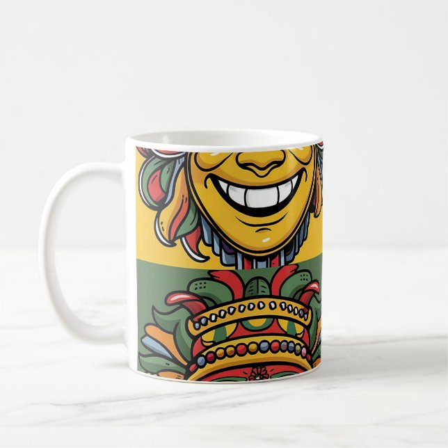 Taza De Café Máscaras sonrientes (Izquierda)
