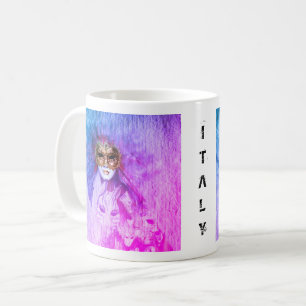 Taza De Café Máscaras venecianas, carnaval, arte vintage - Ital