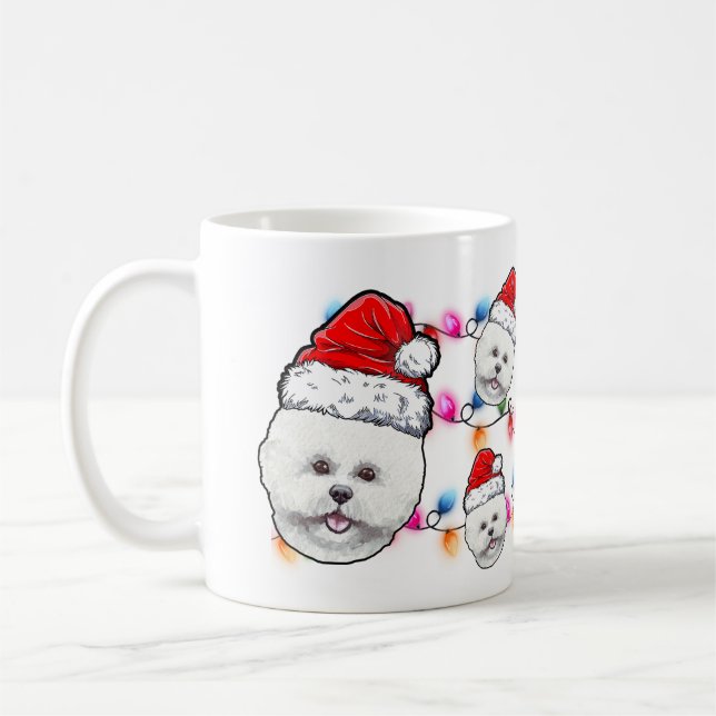 Taza De Café Mascota Bichon Frise Perro Cute Perro Perro Perro  (Izquierda)