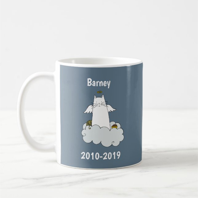Taza De Café Mascota Cat Memorial Mug (Izquierda)