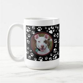 Taza De Café Mascota conmemorativo de sus fotos Mascotas huella