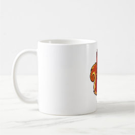 Taza De Café Mascota de ardilla de dibujos animados vibrante