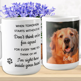 Taza De Café Mascota de fotografía personalizado: Loss Keepsake