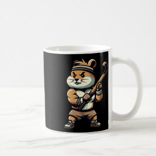 Taza De Café Mascota de hockey sobre hierba de hámster lindo at