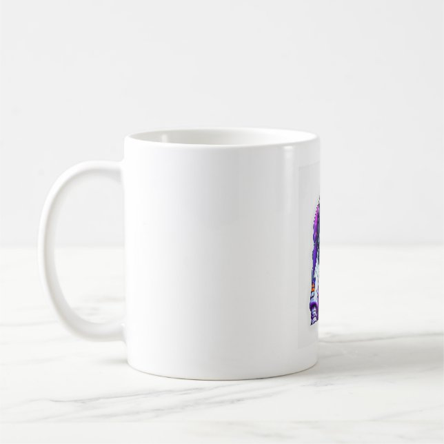 Taza De Café Mascota de perro del astronauta (Izquierda)