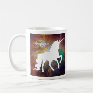 Taza De Café Mascota de tratamiento con galaxia Unicorn