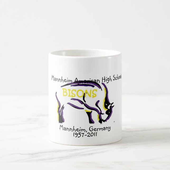 Taza De Café Mascota del bisonte de Mannheim (Centro)