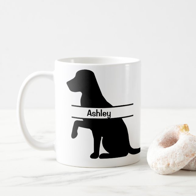 Taza De Café Mascota Groomer de Labrador personalizado (Con donut)