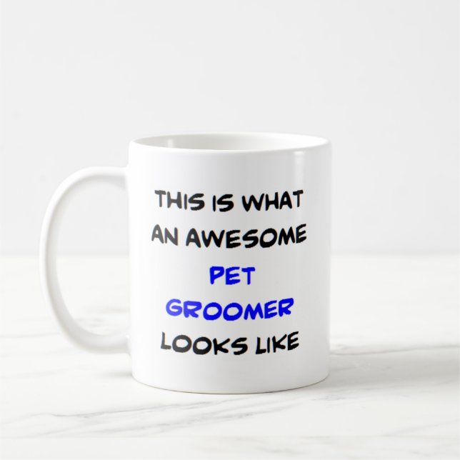 Taza De Café mascota groomer, impresionante (Izquierda)