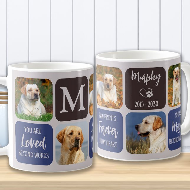 Taza De Café Mascota Loss Dog Memorial Personalizado Elegante F (Subido por el creador)