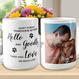 Taza De Café Mascota Memorial Personalizado Foto Café Mug