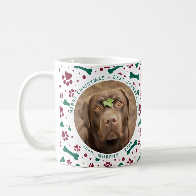 Taza De Café Mascota Navidades Personalizado foto pintura impre (Izquierda)